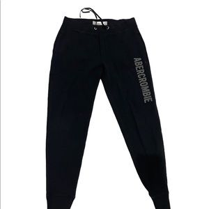 Black Abercrombie joggers